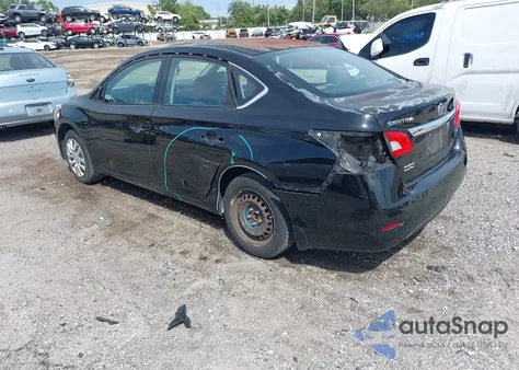 2015 Nissan Sentra S z USA, uszkodzony, nr VIN 3N1AB7AP0FY277848